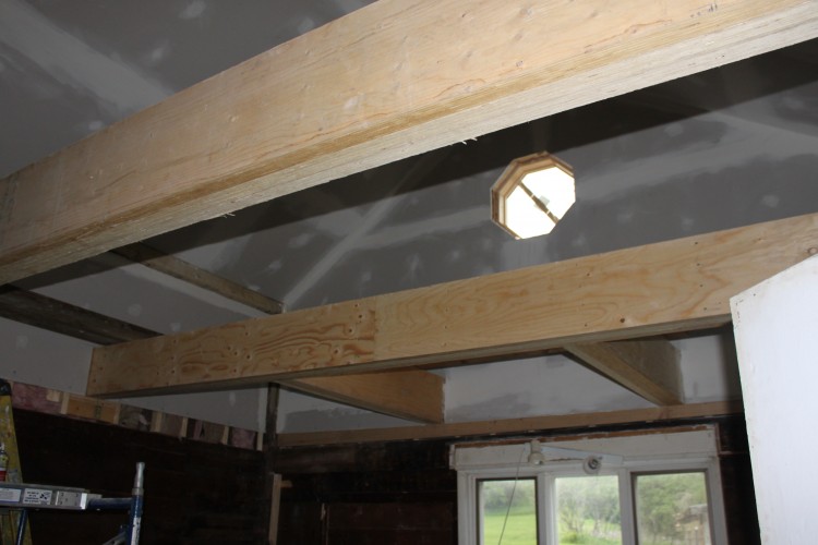 New Kitchen beams