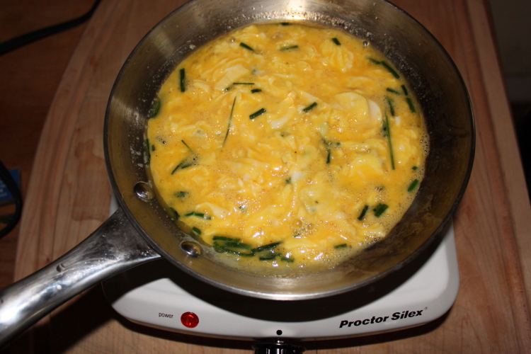 Lovely Chive Speckled Eggs